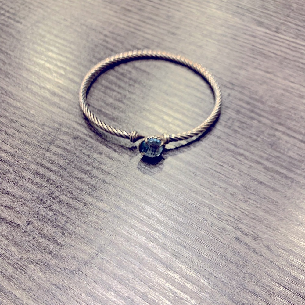 David Yurman Topaz Chatelaine Cable Bracelet